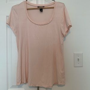 White House Black Market blush pink tee
